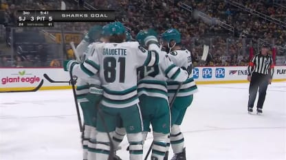 SJS@PIT: Eklund scores goal against Arturs Silovs