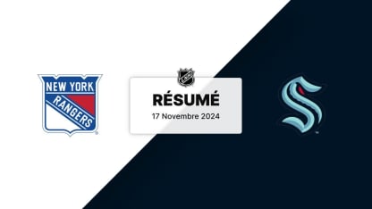 NYR vs SEA | Résumé 17/11/2024