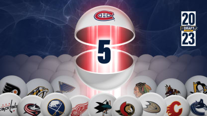 Draft Lottery Canadiens to pick fifth in Nashville