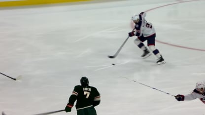CBJ@MIN: Wood scores goal against Filip Gustavsson