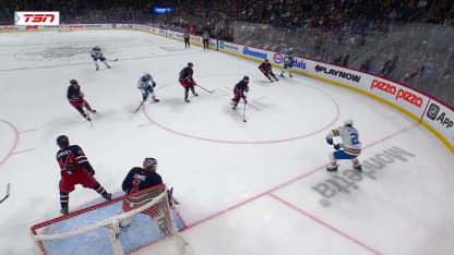 STL@WPG: Holloway marque un but contre Eric Comrie