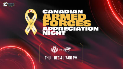 Wild vs Flames Canadian Armed Forces Night