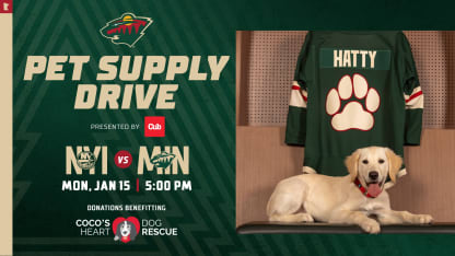 Minnesota Wild and Cub Announce Pet Supply Drive 010824