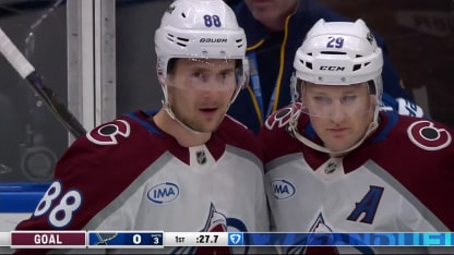 Necas doubles the lead