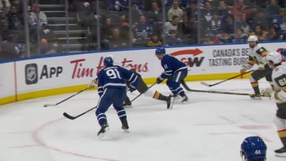 VGK@TOR: Stone scores empty-net goal