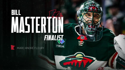 MINNESOTA WILD GOALTENDER MARC-ANDRE FLEURY NAMED FINALIST FOR BILL MASTERTON MEMORIAL TROPHY 050225