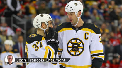 Zdeno Chara Temple renommée hockey portrait Patrice Bergeron