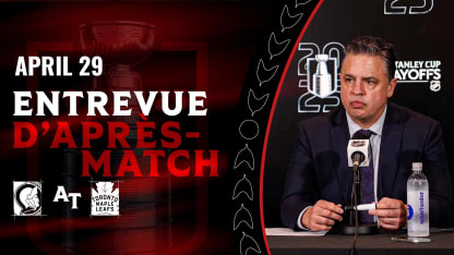 Travis Green dispo médias d'après-match contre TOR