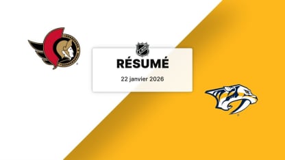 OTT vs NSH | Résumé | 22/01/26