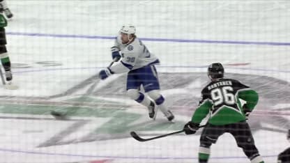 TBL@DAL: Hagel scores goal against Jake Oettinger