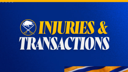 buffalo sabres transactions injury report