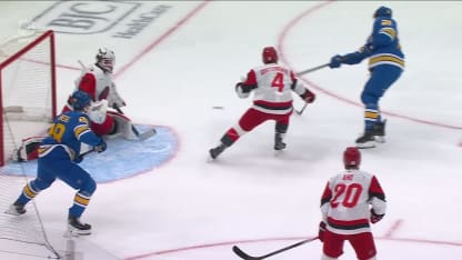 CAR@STL: Bussi with a great save against Jimmy Snuggerud