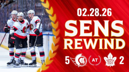 Sens Rewind: Batherson, Cozens Lead Team in Toronto