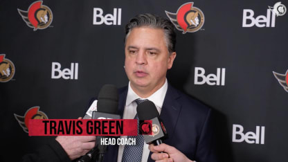 Travis Green dispo médias après le match contre WPG