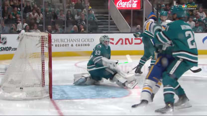 BUF@SJS: Thompson marque un but contre Alex Nedeljkovic