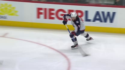 CBJ@DET: Werenski scores goal against Cam Talbot