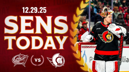 Sens Today: Ending 2025 With a Tilt vs CBJ