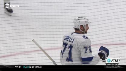 TBL@SEA: Cirelli scores goal against Philipp Grubauer