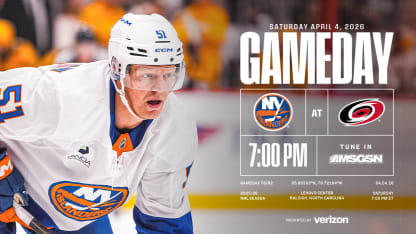 Game Preview: Islanders at Hurricanes Apr. 4 2026