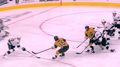 LAK@VGK: Hanifin scores goal against Darcy Kuemper