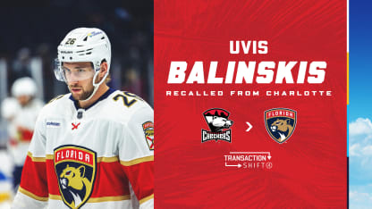 MOVES: Panthers recall Balinskis from Charlotte