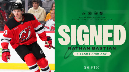 Dallas Stars sign forward Nathan Bastian to one-year, one-way contract 080925