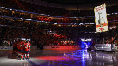 Die Banner-Zeremonie der Florida Panthers