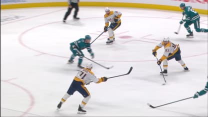 NSH@SJS: Forsberg scores goal against Yaroslav Askarov