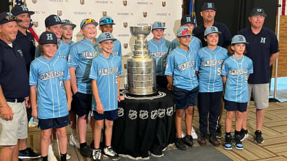 Nevada Little League team poses with Stanley Cup