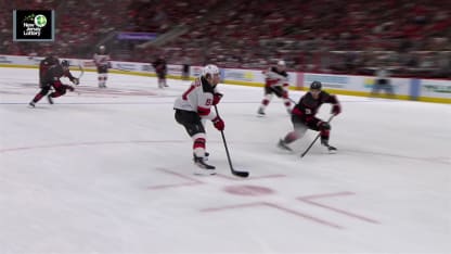 NJD@CAR: Meier scores goal against Brandon Bussi