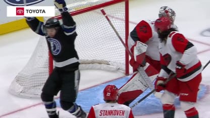 CAR@TBL: Point scores goal against Pyotr Kochetkov