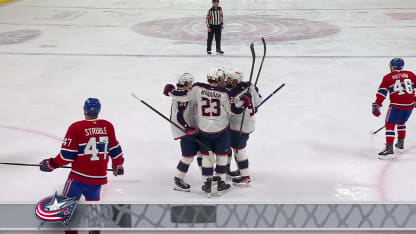 CBJ@MTL: Monahan scores goal against Jakub Dobes