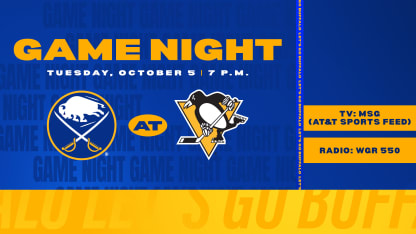 20211005 Sabres Penguins Game Night Preseason Mediawall tv