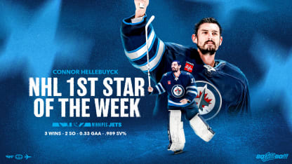 Connor Hellebuyck named NHL’s First Star of the Week