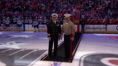 Flyers and Jets honor Navy, Marine Corps