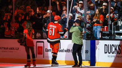 Ducks Celebrate 6-4 Win over Red Wings