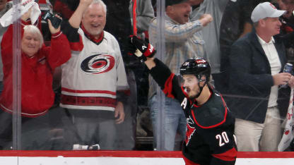 Aho rips home 2nd goal