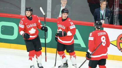 PHOTOS: Bo Horvat and Noah Dobson at 2025 IIHF Worlds