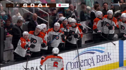 PHI@SJS: Sanheim scores empty-net goal