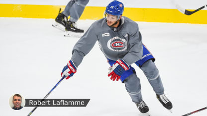 Kotkaniemi Canadiens camp badge Laflamme