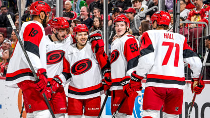 Recap: Canes Blitz Blackhawks In Chicago