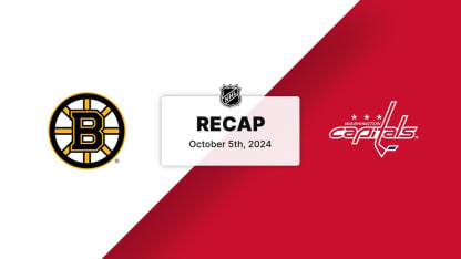 Bruins at Capitals 10.05.24