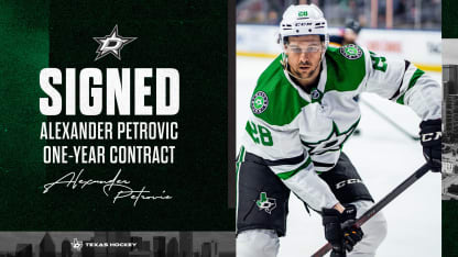 Dallas Stars sign defenseman Alexander Petrovic to a one-year contract