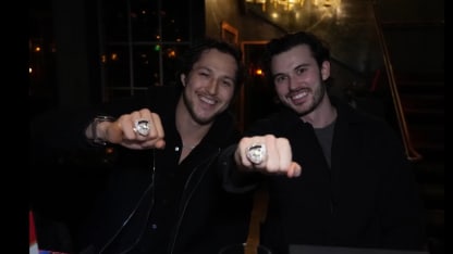 Brandon Montour Josh Mahura get Stanley Cup rings