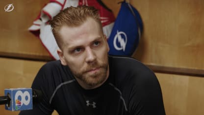 Erik Cernak | Pregame vs Toronto Maple Leafs