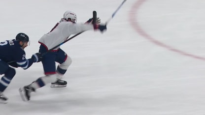 CBJ@WPG: Wood scores goal against Eric Comrie