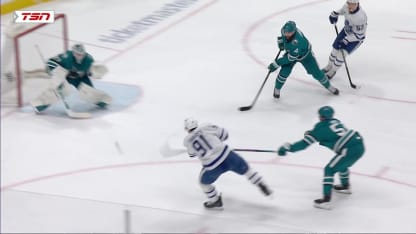 TOR@SJS: Tavares scores PPG against Alex Nedeljkovic