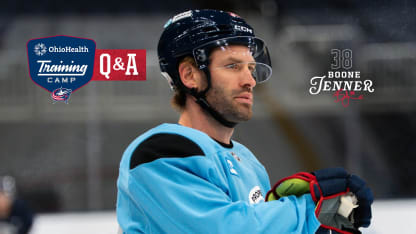 blue jackets training camp interview boone jenner