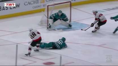 Adam Gaudette with a Goal vs. les Sharks de San Jose