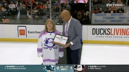 Ducks honor Roberta Luna